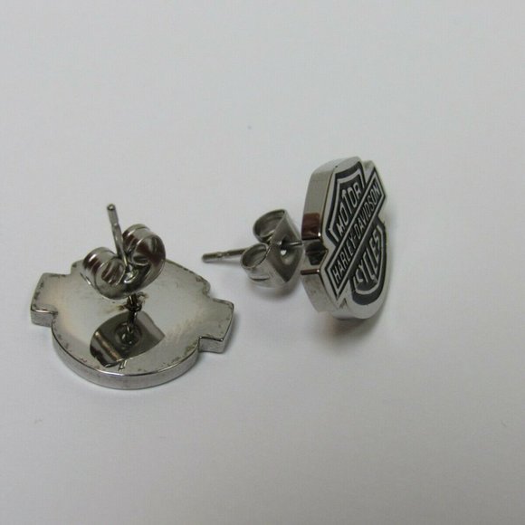 Harley Davidson Steel Earrings! - Picture 4 of 5